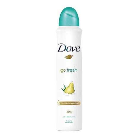 Dove 6 Pack Go Fresh Pear & Aloe Antiperspirant Deodorant Spray, 5.07 Ounce Each Compatible with Dove Go Fresh Pear & Aloe Antiperspirant Deodorant 150ml