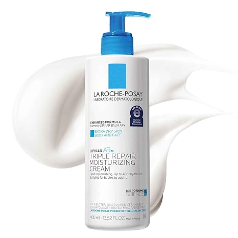 La Roche-Posay Lipikar AP+ Triple Repair Moisturizing Cream | Face & Body Lotion For Dry Skin