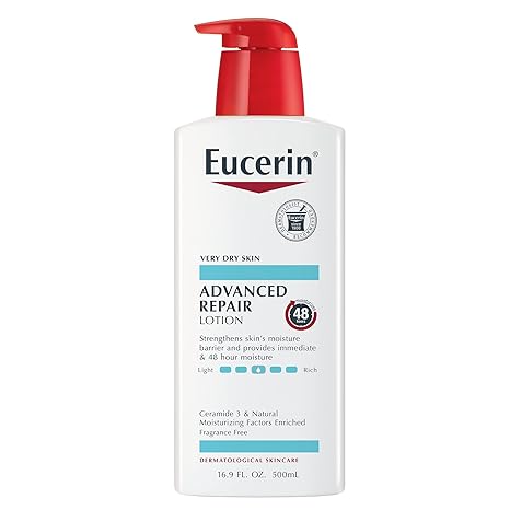 Eucerin Advanced Repair Body Lotion, Unscented Body Lotion for Dry Skin