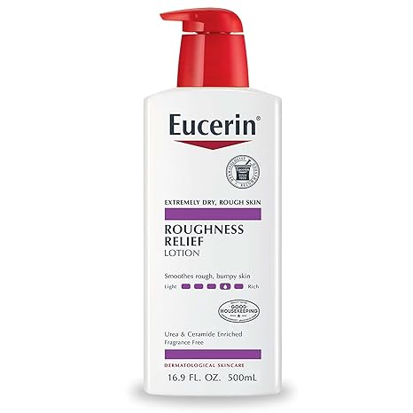 Eucerin Roughness Relief Body Lotion, Unscented Body Lotion for Dry Skin