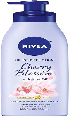 Nivea Oil Infused Body Lotion, Cherry Blossom Lotion with Jojoba Oil