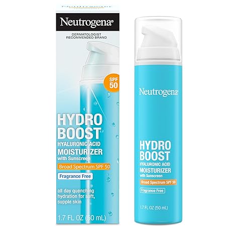 Neutrogena Hydro Boost Hyaluronic Acid Facial Moisturizer with Broad Spectrum SPF 50 Sunscreen