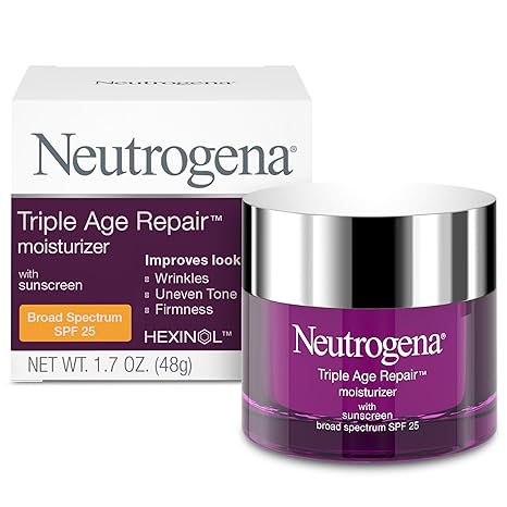 Neutrogena Triple Age Repair Anti-Aging Daily Facial Moisturizer with SPF 25 Sunscreen & Vitamin C