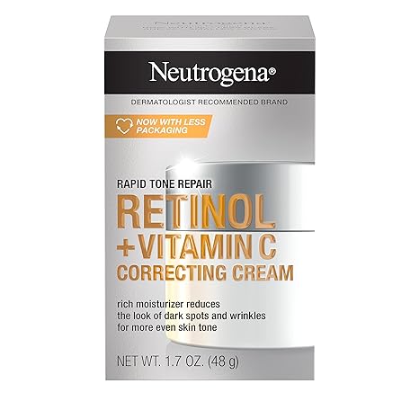 Neutrogena Rapid Tone Repair Retinol + Vitamin C Correcting Cream, 1.7 oz