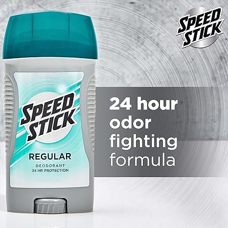 Speed Stick Men's Deodorant, Regular, 3 Ounce, 4 Pack